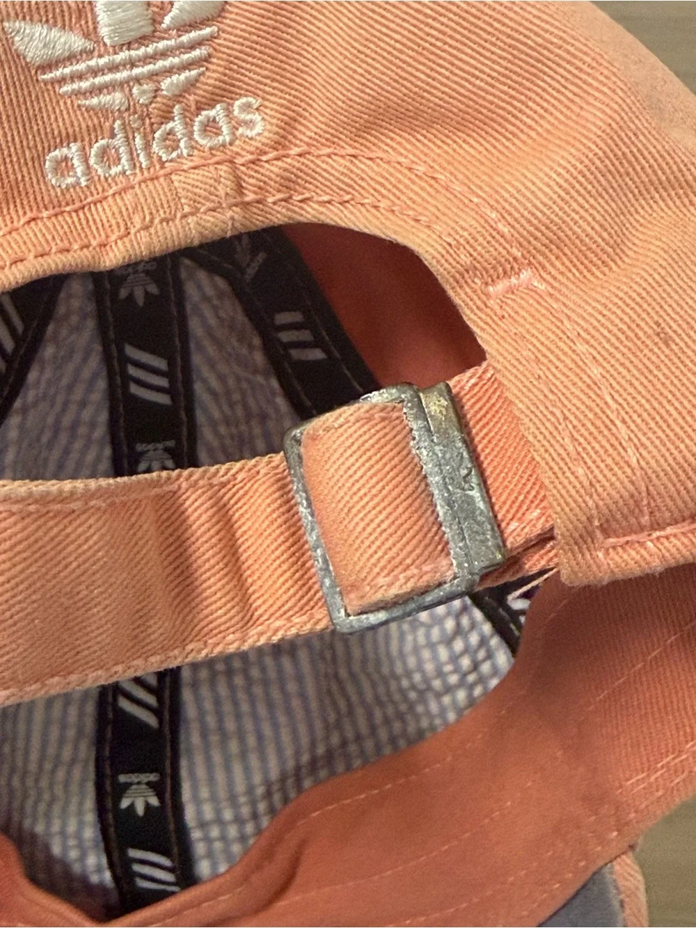 Adidas Originals Relaxed adjustable strapback hat peach